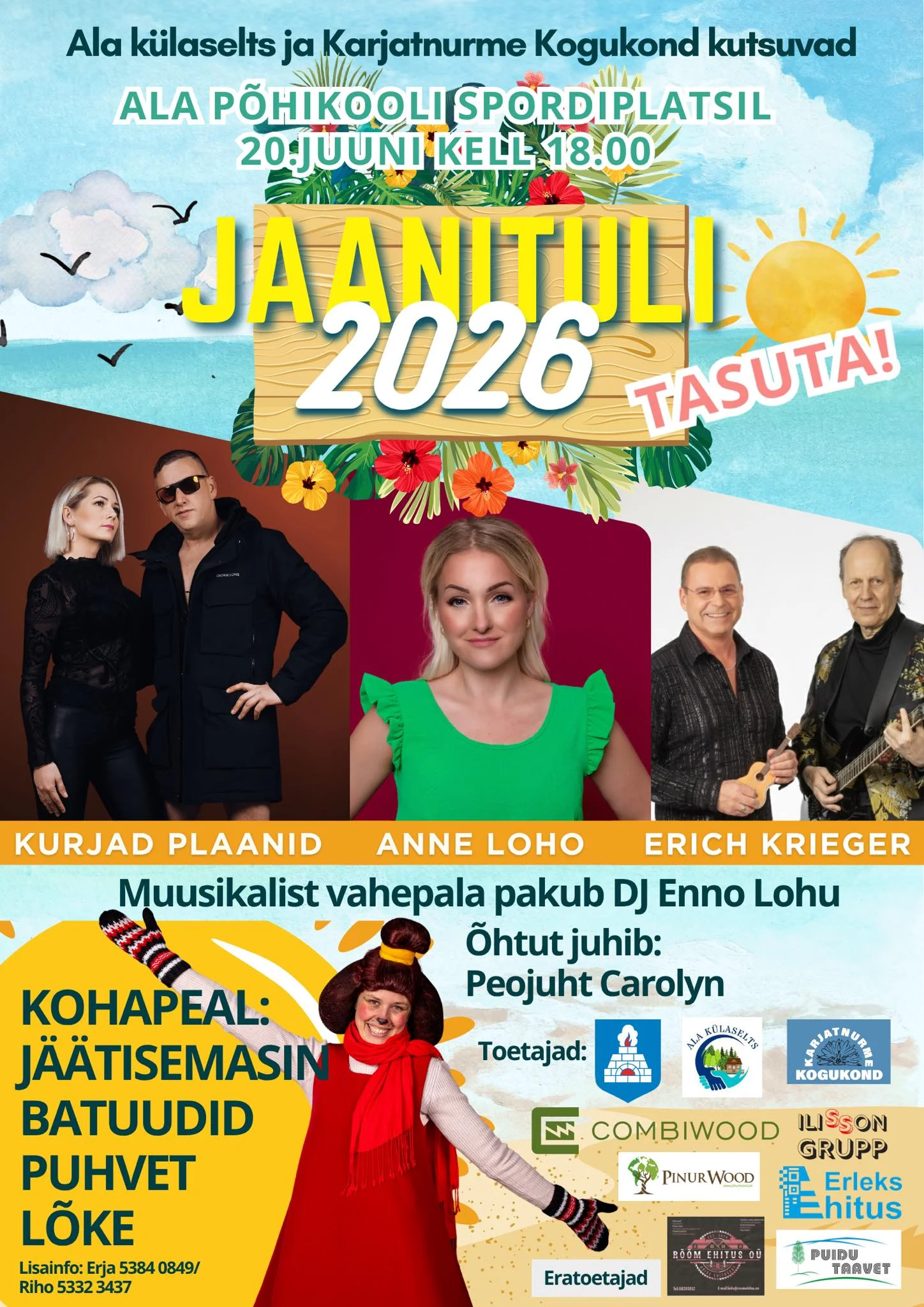 Ala Jaanituli 20. juuni kell 18:00