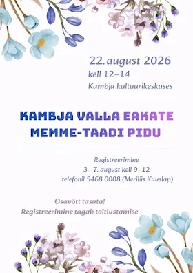 Kambja valla memme-taadi pidu
